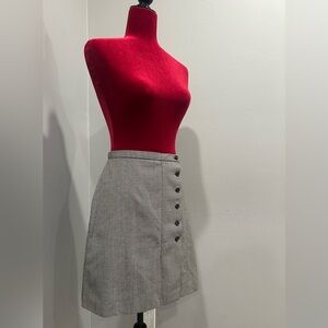 Vintage Breeches Wool Mini Skirt (Made in USA)